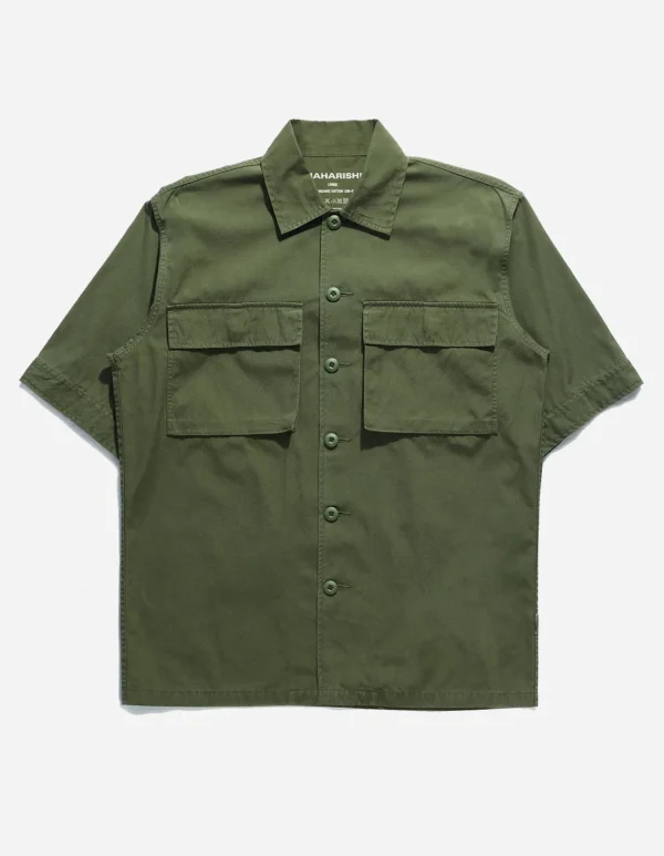 Maharishi Shirts*4513 Advisor'S Overshirt Olive Og-107F