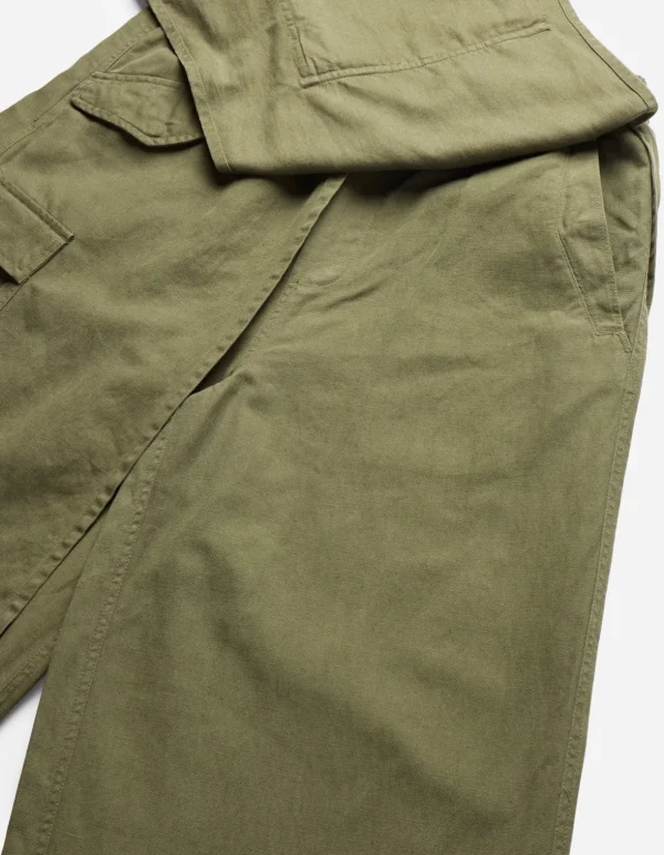 Maharishi Cargo Pants*4588 Asym Cargo Hakama Pants Olive Og-107F