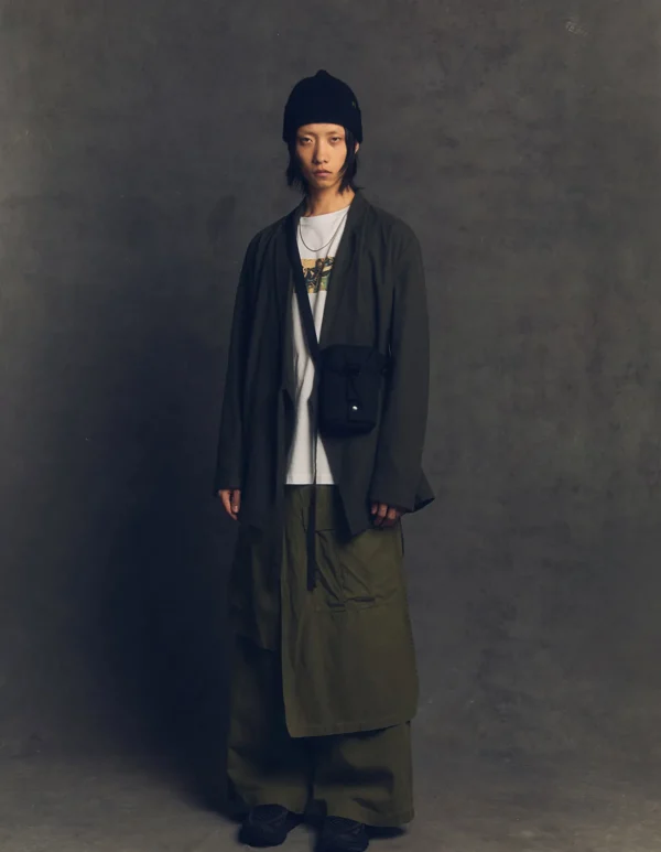 Maharishi Cargo Pants*4588 Asym Cargo Hakama Pants Olive Og-107F
