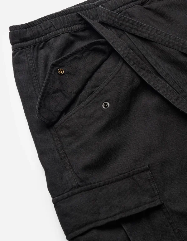 Maharishi Cargo Pants*4588 Asym Cargo Hakama Pants Black