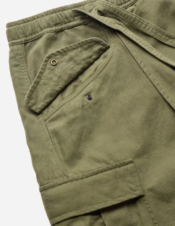 Maharishi Cargo Pants*4588 Asym Cargo Hakama Pants Olive Og-107F