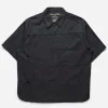 Maharishi Shirts*4512 Asym Monk Shirt Black