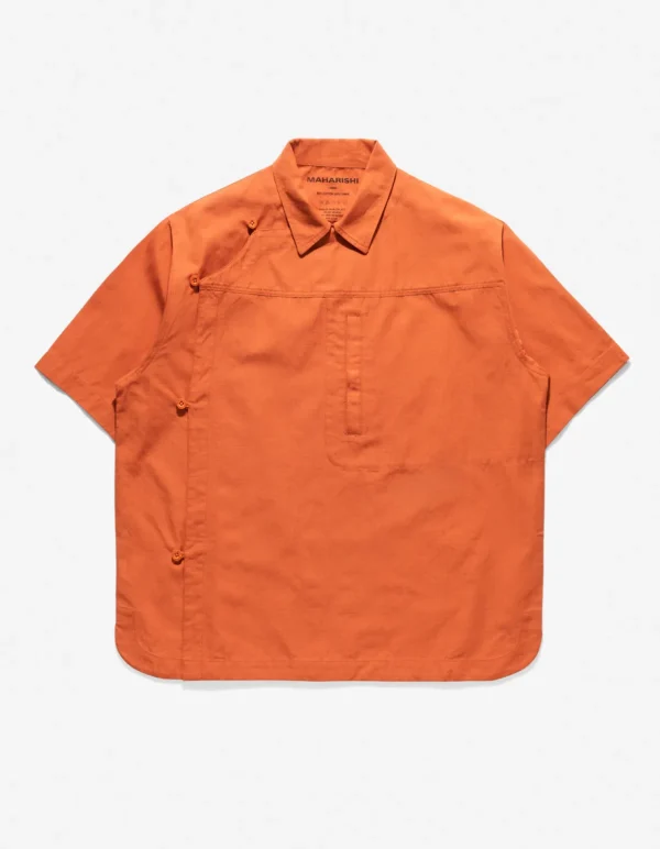 Maharishi Shirts*4298 Asym Monk Shirt Rust