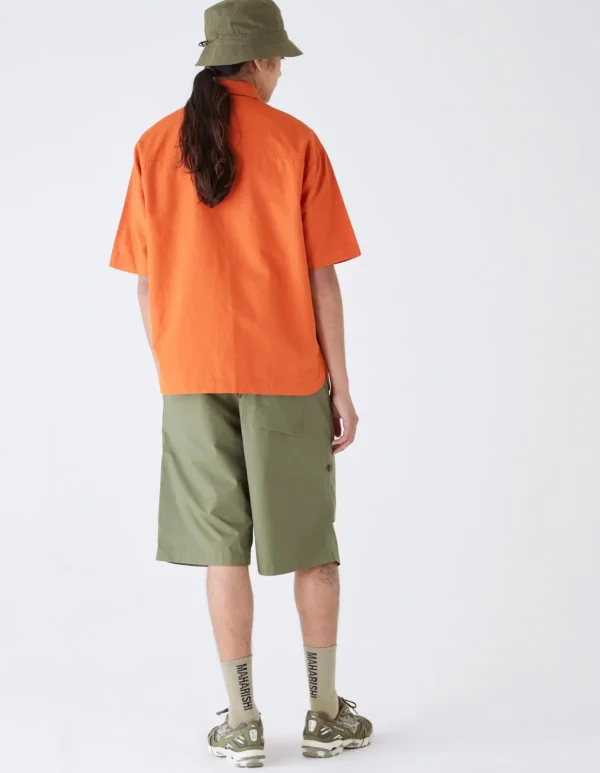 Maharishi Shirts*4298 Asym Monk Shirt Rust