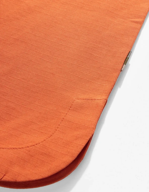 Maharishi Shirts*4298 Asym Monk Shirt Rust
