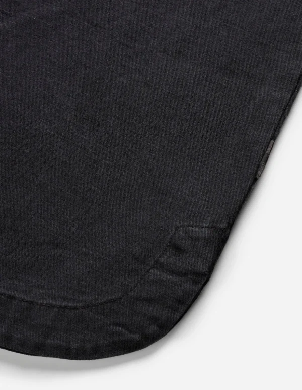 Maharishi Shirts*4512 Asym Monk Shirt Black