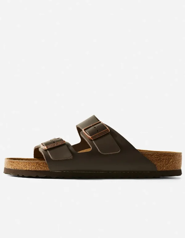 Maharishi Lifestyle*Birkenstock Arizona Natural Leather Dark Brown