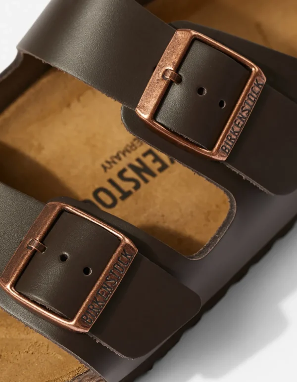 Maharishi Lifestyle*Birkenstock Arizona Natural Leather Dark Brown