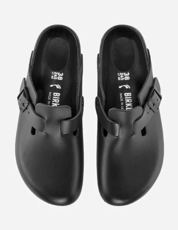 Maharishi Lifestyle*Birkenstock Boston Exquisite Natural Leather Black