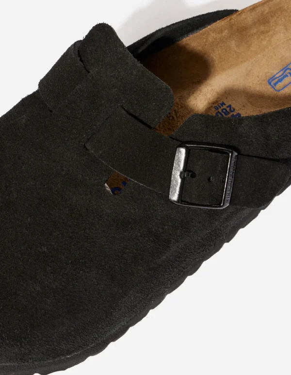 Maharishi Lifestyle*Birkenstock Boston Sfb Suede Leather Black