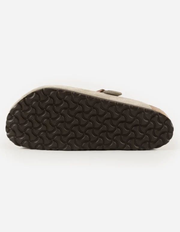 Maharishi Lifestyle*Birkenstock Boston Sfb Suede Leather Taupe