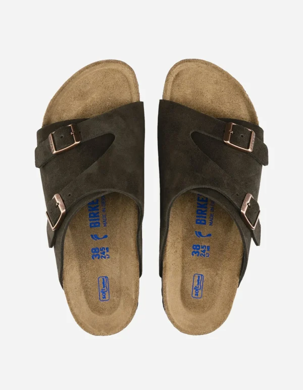 Maharishi Lifestyle*Birkenstock Zurich Bs Suede Leather Mocha