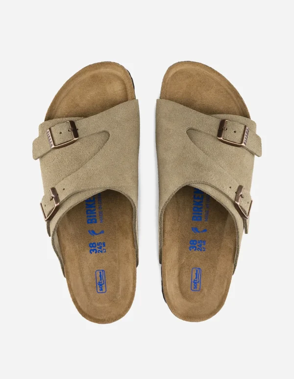 Maharishi Lifestyle*Birkenstock Zurich Bs Suede Leather Taupe