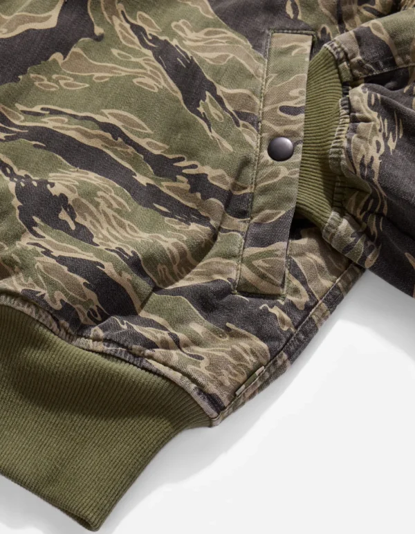 Maharishi Jackets*4289 Camo Reversible Flight Jacket Mint Gold/Olive