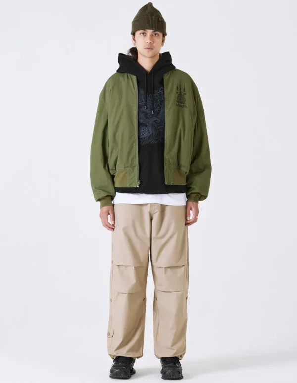 Maharishi Jackets*4289 Camo Reversible Flight Jacket Mint Gold/Olive