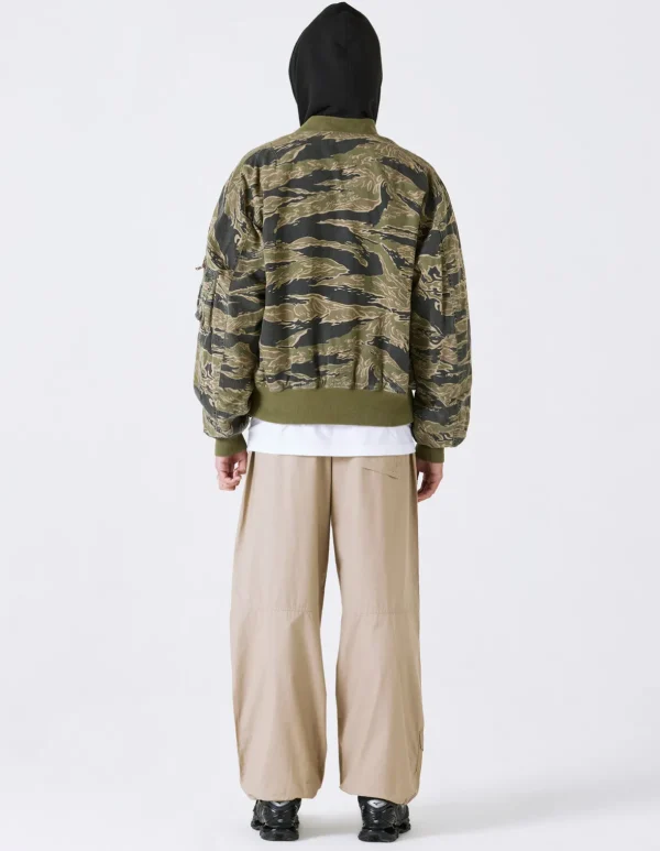 Maharishi Jackets*4289 Camo Reversible Flight Jacket Mint Gold/Olive