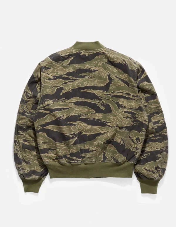 Maharishi Jackets*4289 Camo Reversible Flight Jacket Mint Gold/Olive