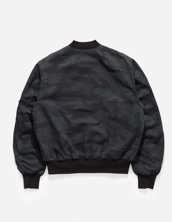 Maharishi Jackets*4289 Camo Reversible Flight Jacket Subdued Night/Black