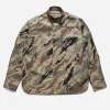 Maharishi Shirts*4522 Camo Stand Collar Shirt Woodland