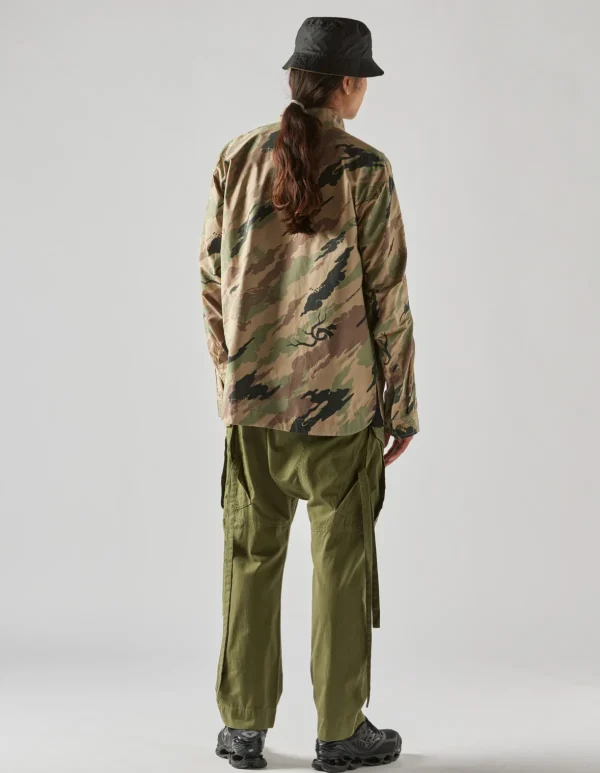 Maharishi Shirts*4522 Camo Stand Collar Shirt Woodland