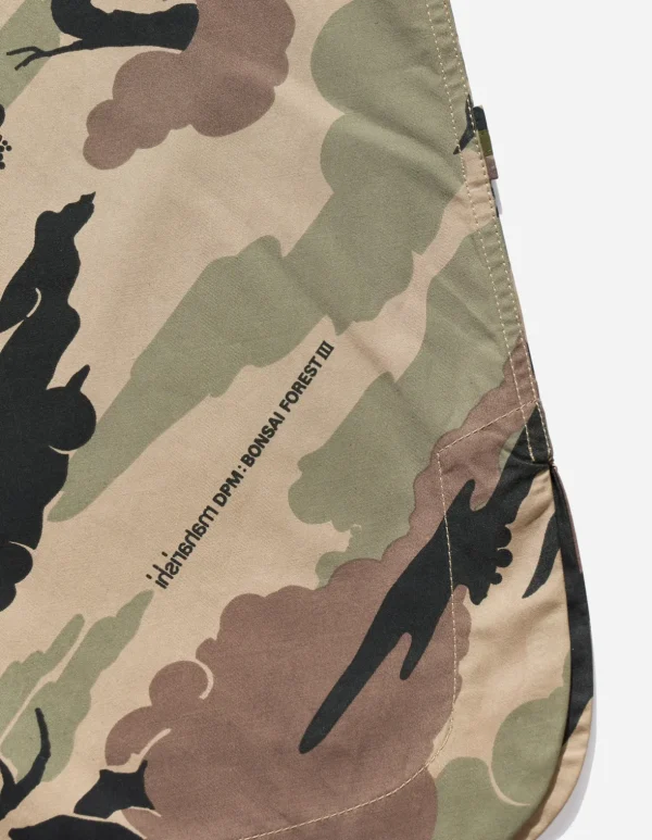 Maharishi Shirts*4522 Camo Stand Collar Shirt Woodland