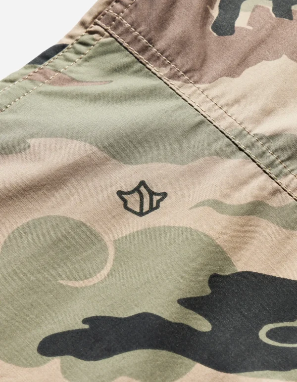 Maharishi Shirts*4522 Camo Stand Collar Shirt Woodland