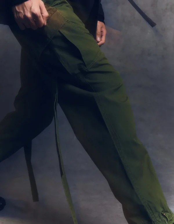 Maharishi Cargo Pants*4514 Cargo Track Pants Olive Og-107F