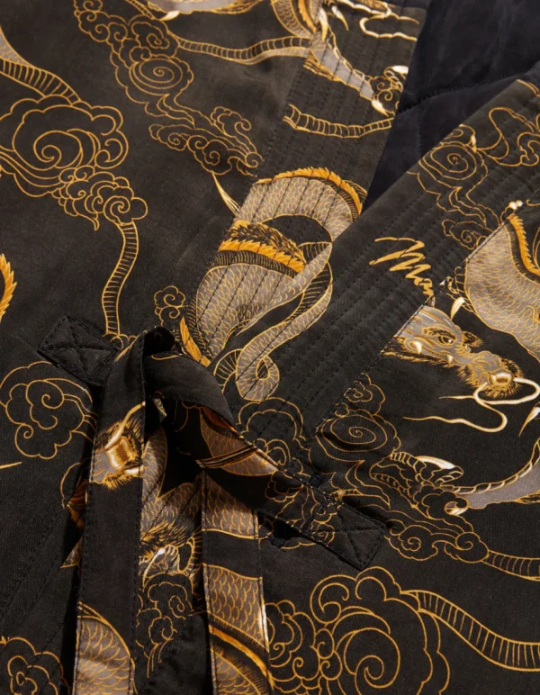 Maharishi Kimonos*4220 Cloud Dragon Reversible Kimono Golden Black