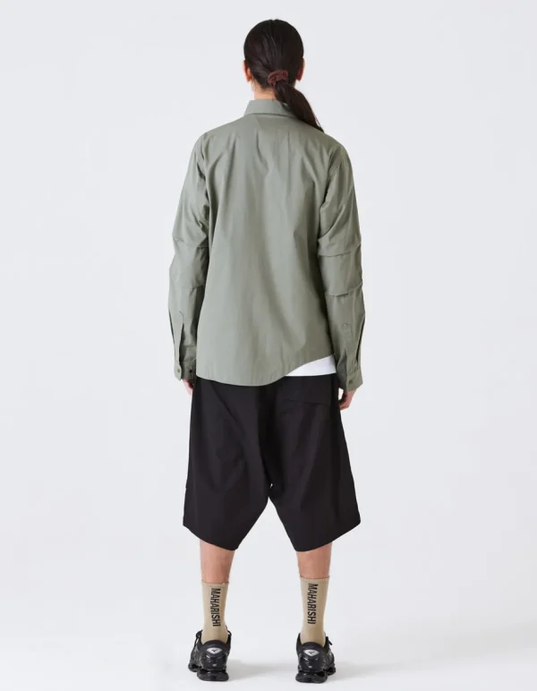 Maharishi Shirts*4235 Cordura® Nyco® Tech Travel Shirt Sage