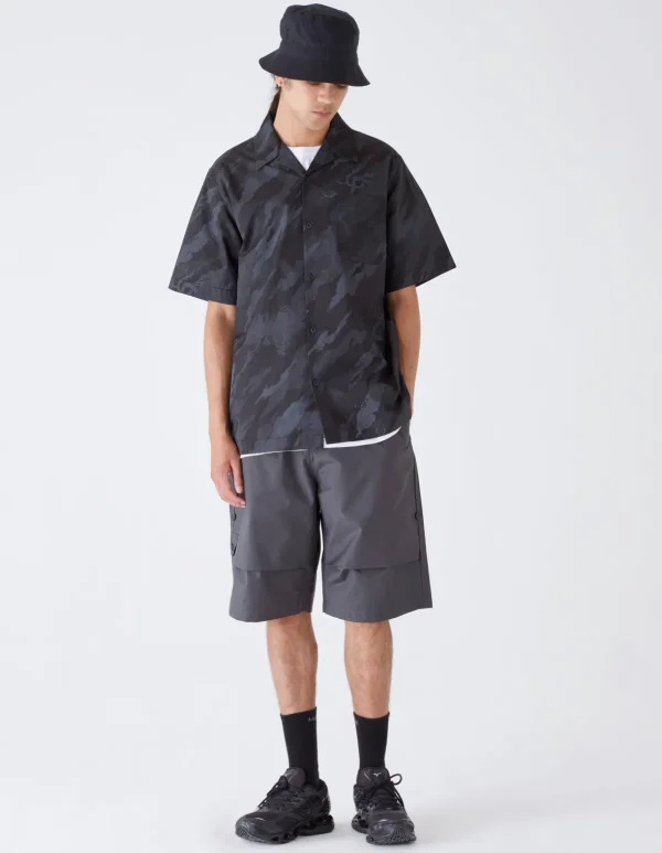 Maharishi Shirts*4312 Dpm:Bonsai Forest Camp Collar Shirt Subdued Night