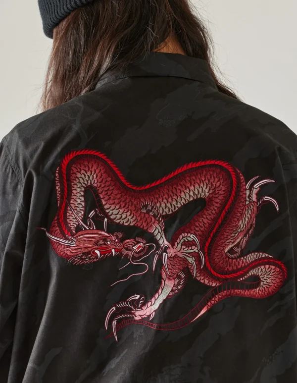 Maharishi Shirts*4308 Dpm:Bonsai Forest Cloud Dragon Utility Shirt Subdued Night