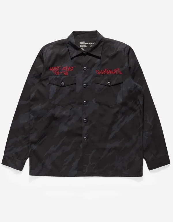 Maharishi Shirts*4308 Dpm:Bonsai Forest Cloud Dragon Utility Shirt Subdued Night