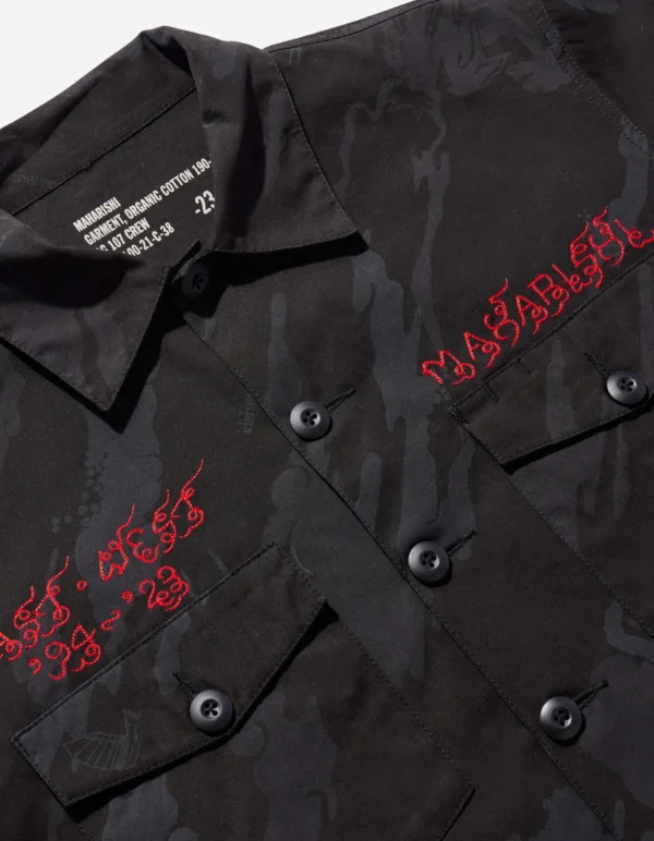 Maharishi Shirts*4308 Dpm:Bonsai Forest Cloud Dragon Utility Shirt Subdued Night