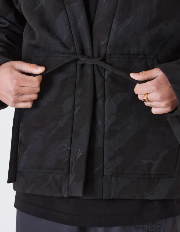 Maharishi Kimonos*4257 Dpm:Bonsai Forest Cordura® Wr Padded Hanten Subdued Night