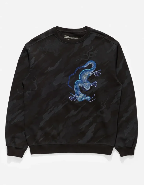 Maharishi Crew Sweats*4319 Dpm:Bonsai Forest Dragon Crew Sweat Subdued Night