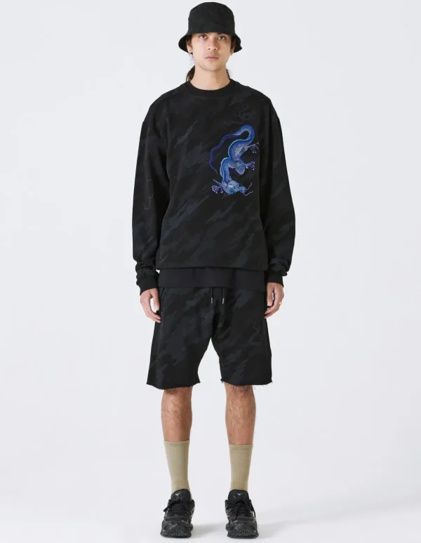 Maharishi Crew Sweats*4319 Dpm:Bonsai Forest Dragon Crew Sweat Subdued Night