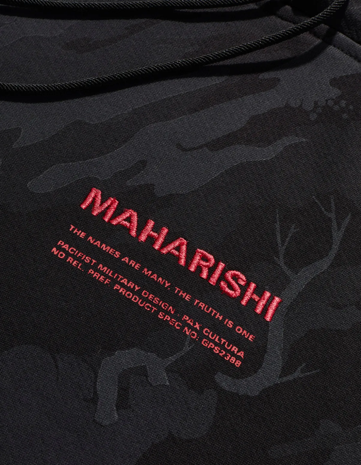 Maharishi Hooded Sweats*4597 Dpm:Bonsai Forest Miltype Embroidered Hooded Sweat Subdued Night