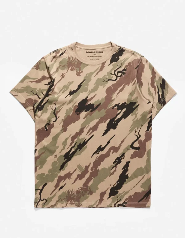 Maharishi Short Sleeve T-Shirts*4318 Dpm:Bonsai Forest Organic T-Shirt Woodland