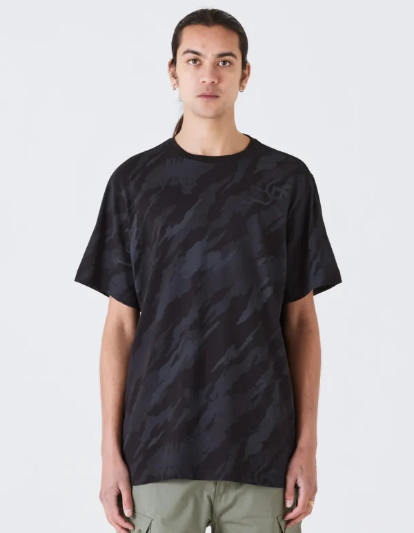 Maharishi Short Sleeve T-Shirts*4318 Dpm:Bonsai Forest Organic T-Shirt Subdued Night
