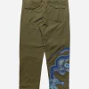Maharishi Original Snopants*4215 Dragon Embroidered Straight Snopants® Olive Og-107F
