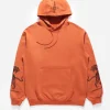 Maharishi Hooded Sweats*4280 Duelling Tigers Embroidered Hooded Sweat Rust