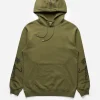 Maharishi Hooded Sweats*4280 Duelling Tigers Embroidered Hooded Sweat Olive Og-107F