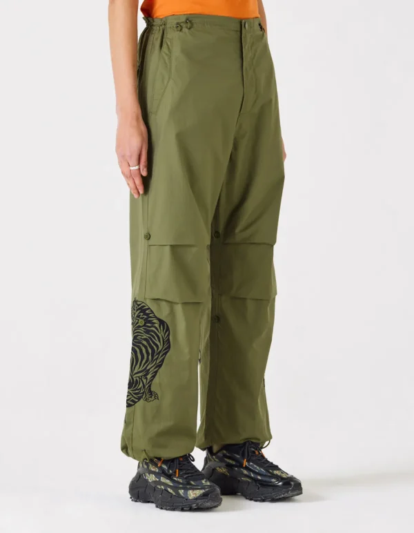 Maharishi Original Snopants*4282 Duelling Tigers Embroidered Loose Snopants® Olive Og-107F
