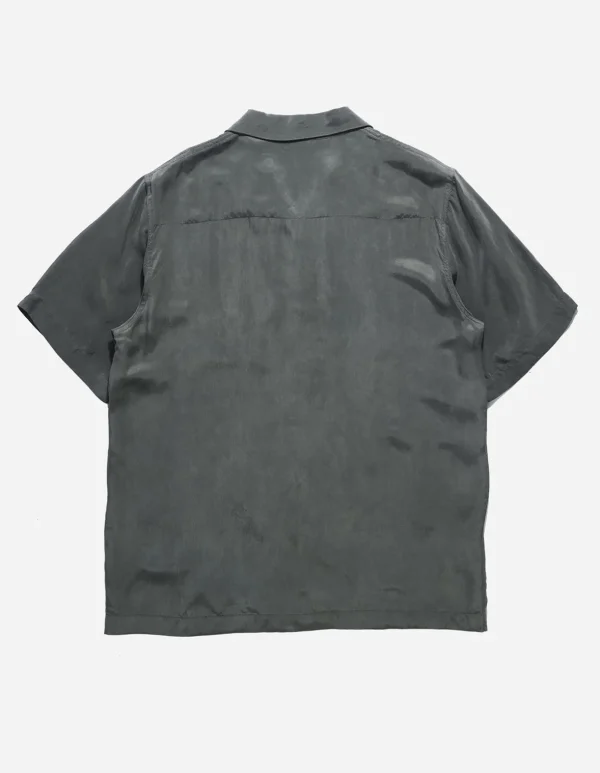 Maharishi Shirts*4508 Flying Cranes Embroidered Shirt Charcoal