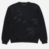 Maharishi Crew Sweats*4505 Flying Peace Cranes Crew Sweat Black