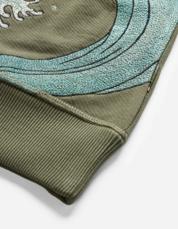 Maharishi Crew Sweats*4505 Flying Peace Cranes Crew Sweat Olive Og-107F