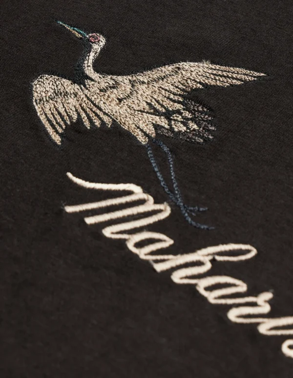 Maharishi Short Sleeve T-Shirts*4507 Flying Peace Cranes T-Shirt Black