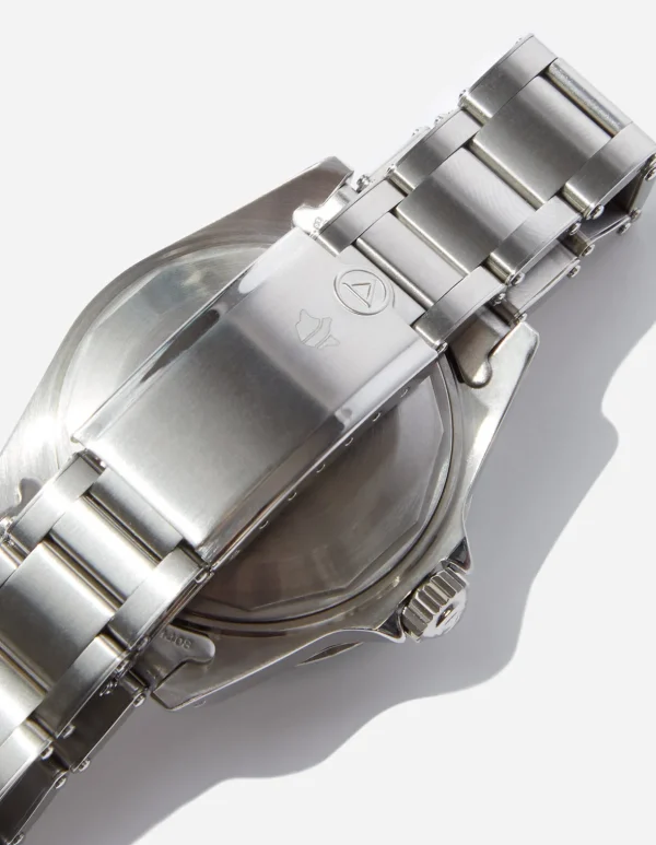 Maharishi Lifestyle*9500 Green Marine Watch Steel Silver