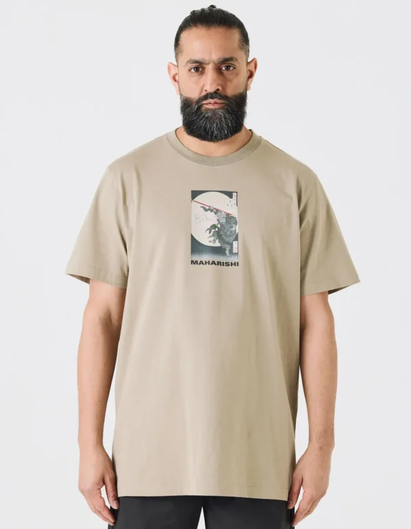 Maharishi Short Sleeve T-Shirts*1008 Hare U0026 Monkey T-Shirt Silver Sage