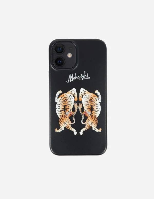 Maharishi Lifestyle*9382 Heart Of Tigers Iphone 12 Mini Case · In-Mold Silicone Black